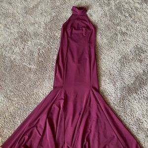 Maroon Mermaid Formal/Bridesmaid Dress